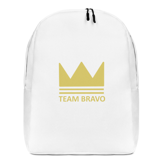 Team Bravo Minimalist Backpack White & Gold