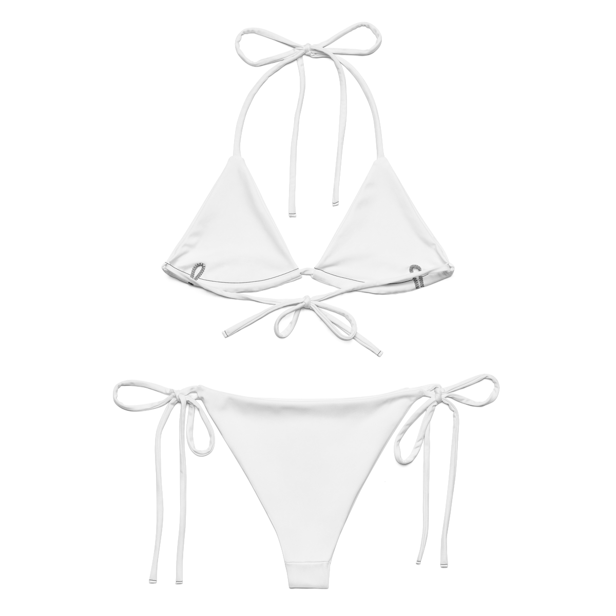 Team Bravo String Bikini White & Gold