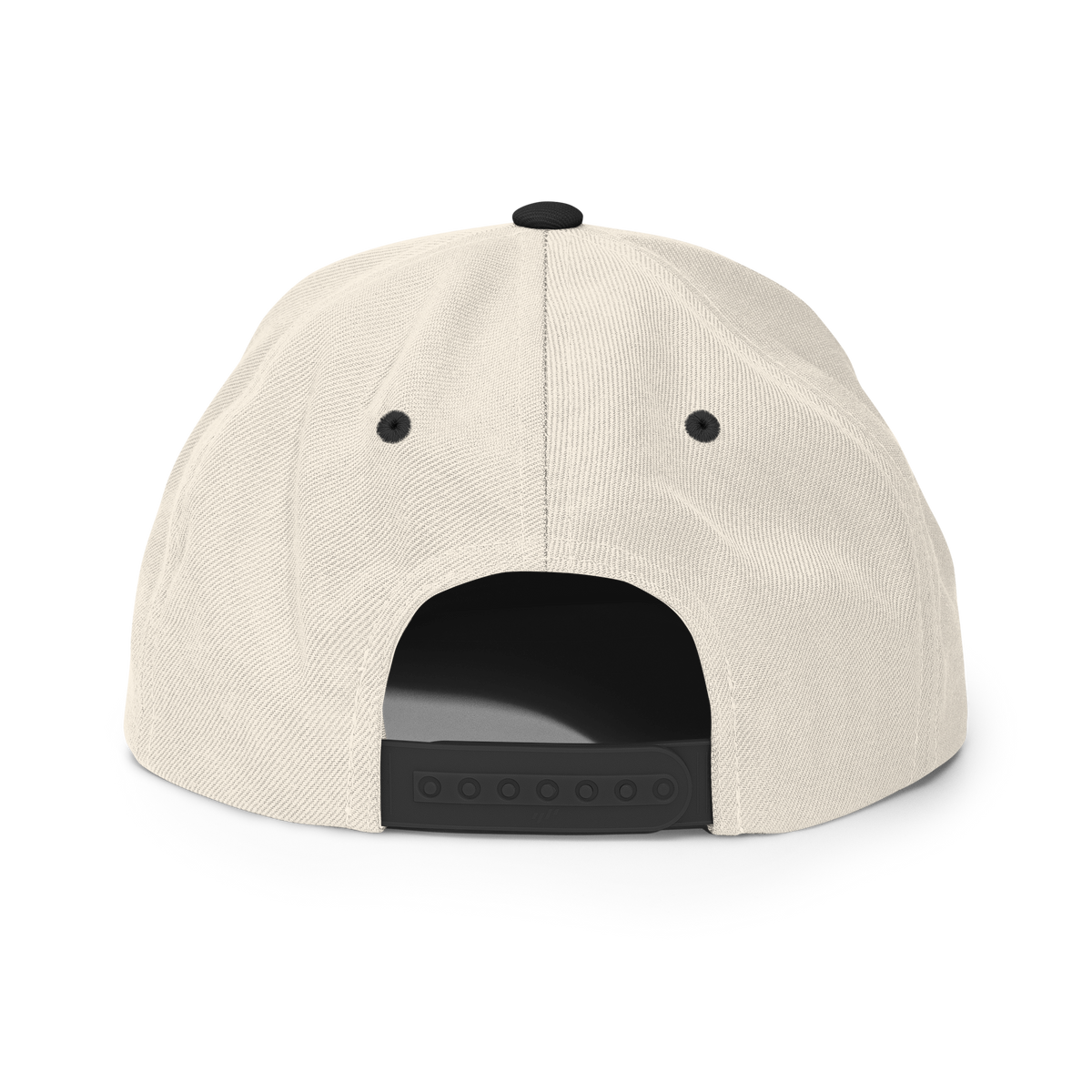 Team Bravo Snapback Hat White & Black