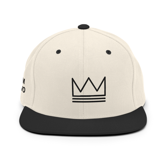 Team Bravo Snapback Hat White & Black