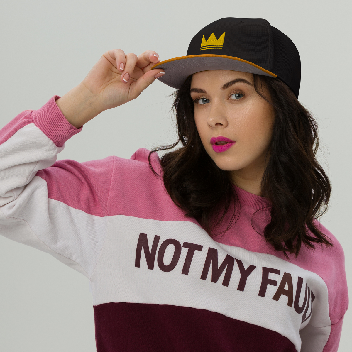 Team Bravo Snapback Hat Back & Gold