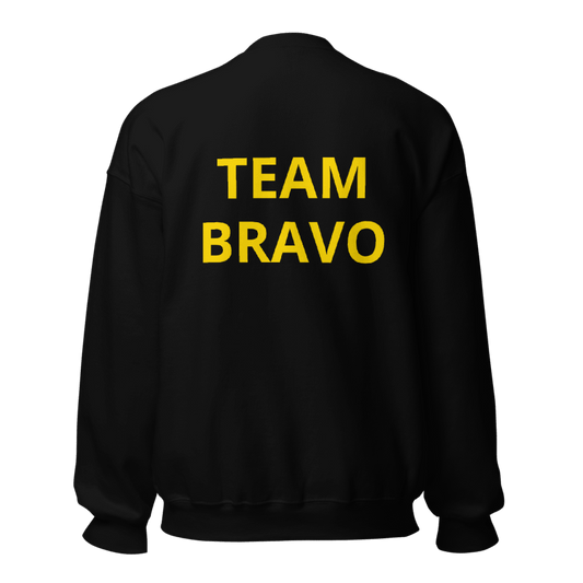 Team Bravo Unisex Sweatshirt Black & Gold