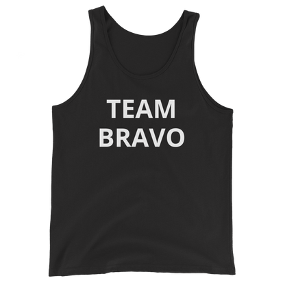 Official Team Bravo Men's Tank Top Black & White