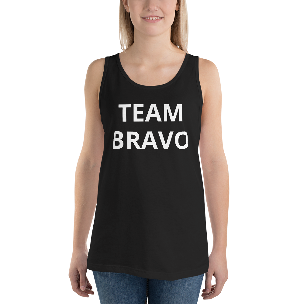 Official Team Bravo Men's Tank Top Black & White