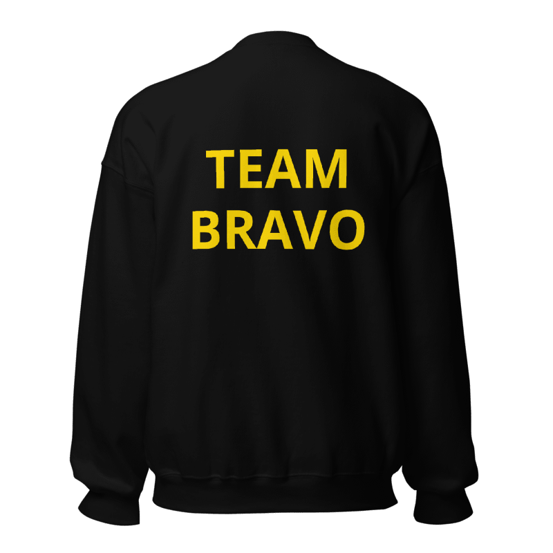 Team Bravo Unisex Sweatshirt Black & Gold