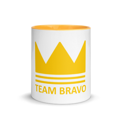 Team Bravo Mug White & Gold